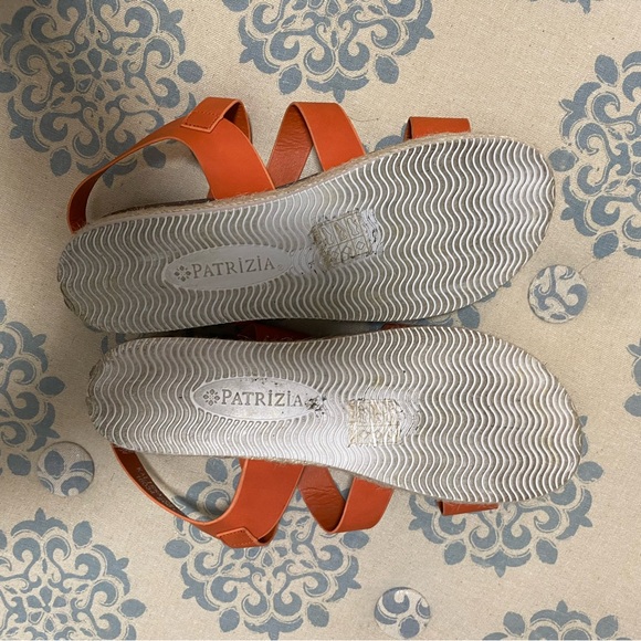 Patrizia by Spring Step "Kalissa" Orange Strappy Sandals Size 38 - Picture 5 of 9